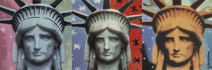 Декор (31.9x96) 24183- Icons Lady Liberty Soggetto B,3 - Steve Kaufman з колекції Steve Kaufman Settecento