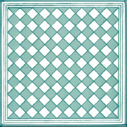 Декор (20x20) Dado Verde Nilo Le Geometrie - Ceramica Artistica Vietrese