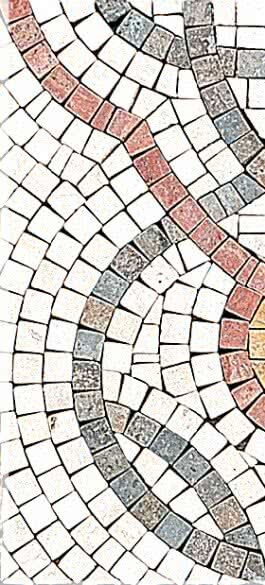 Мозаїка (15.2x30.5) Liberty2B Polished Var1 SX Trav Chiaro+Trav Giallo+Trav Noce+Trav Rosso - Artistica з колекції Artistica Lithos Mosaico