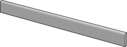 Плінтус 6.5x120 11901- Plank Battiscopa Myhome Acero Settecento Plank