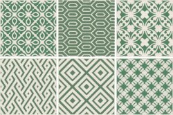 10x10 00G1D60 Clay Pattern Emerald Nat Luc Elios Ceramica Clay