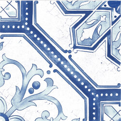 Плитка (60x60) Maiolica Blue pattern #2 - Maiolica Mix