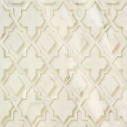 Плитка (60x60) Alhambra Extremos Bianco Bas-Relief - KREOO Bas-relief