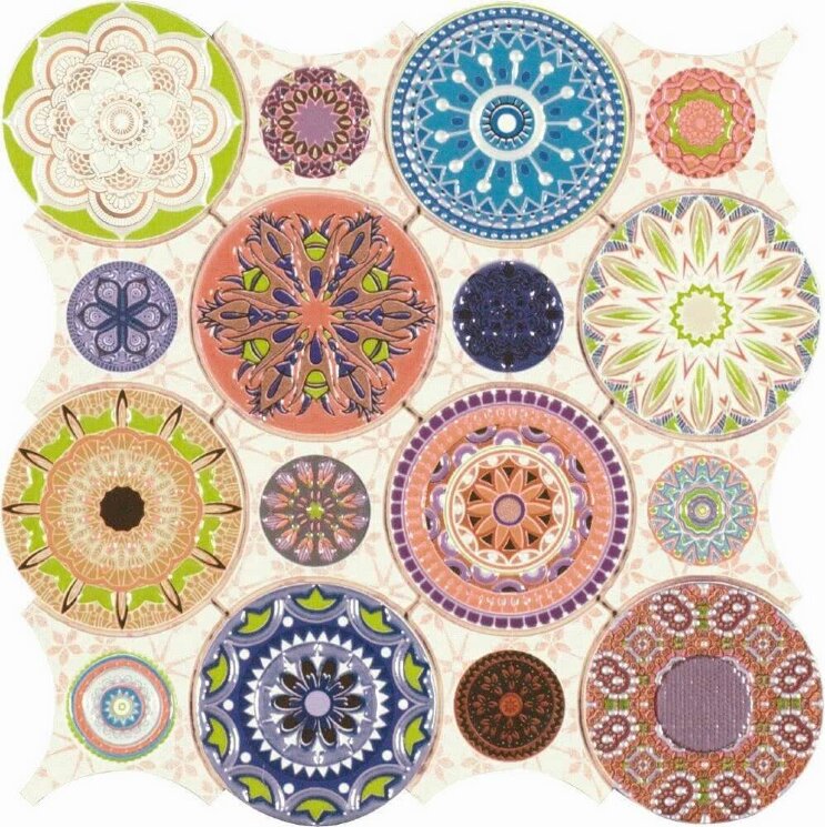 Мозаїка (28x28) 186922 Mandala - Emphasis Ceramic з колекції Emphasis Ceramic Dune