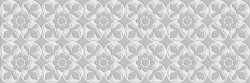 Плитка (20x60) 7VFBG2F Fleur Blanck-Gris - Deco Dantan