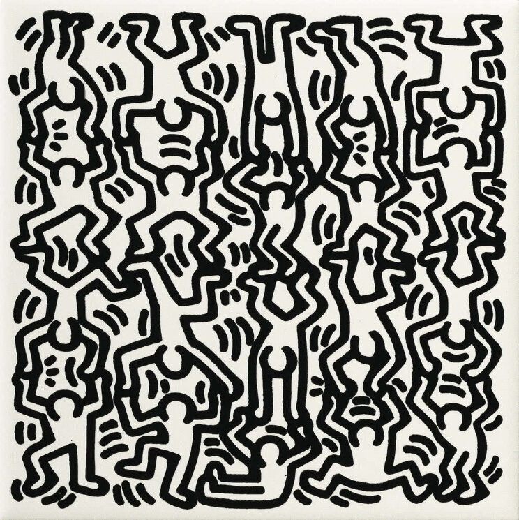 Декор (20x20) GFKHD06 - Game Of Fifteen: Keith Haring з колекції Game Of Fifteen: Keith Haring Ascot