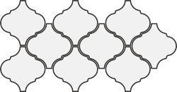 Мозаїка (27x43) 21926 Alhambra mosaic white matt Eq-15M - Scale
