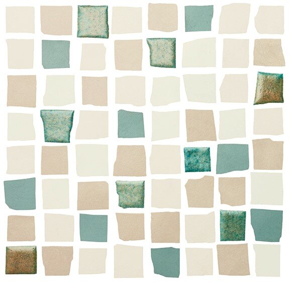 Мозаїка (20x20) 663.0107.007 Mosaic Reactive Green - Splash з колекції Splash Love Tiles