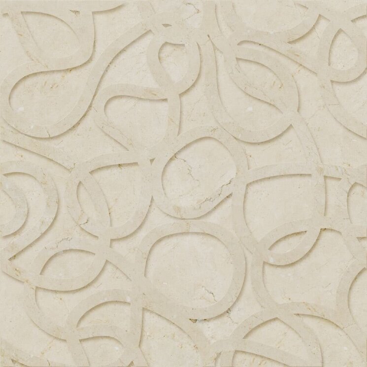 Плитка (60x60) Picto Crema Marfil Bas-Relief - KREOO Bas-relief з колекції KREOO Bas-relief Decor Marmi