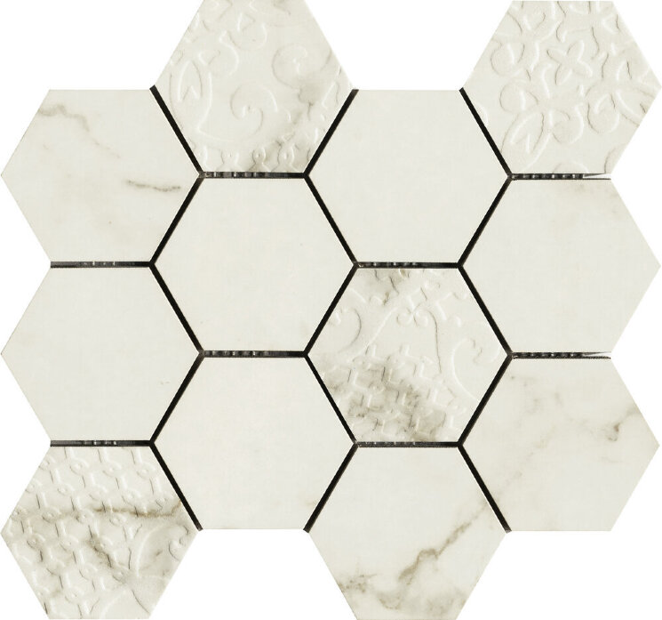 Мозаїка (30x30) Muse Calacatta polished hexagon - Muse з колекції Muse Unicom Starker