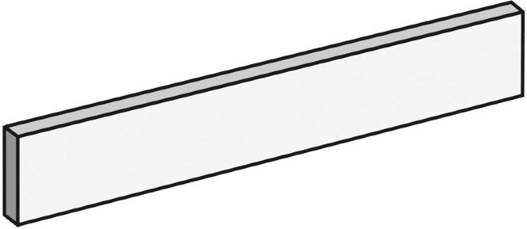 Бордюр (59.55x7.3) NANOESSENCE WHITE LAP LIST-60 0 - Nanoessence з колекції Nanoessence Apavisa