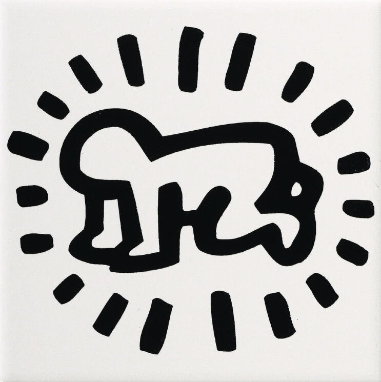 Декор (20x20) GFKHD09 - Game Of Fifteen: Keith Haring з колекції Game Of Fifteen: Keith Haring Ascot