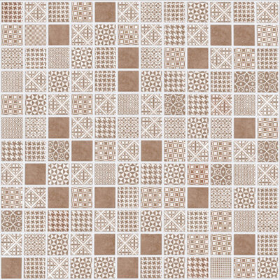 Мозаїка 31,5x31,5 Born Brown з колекції Impressions Hidraulics VIDREPUR