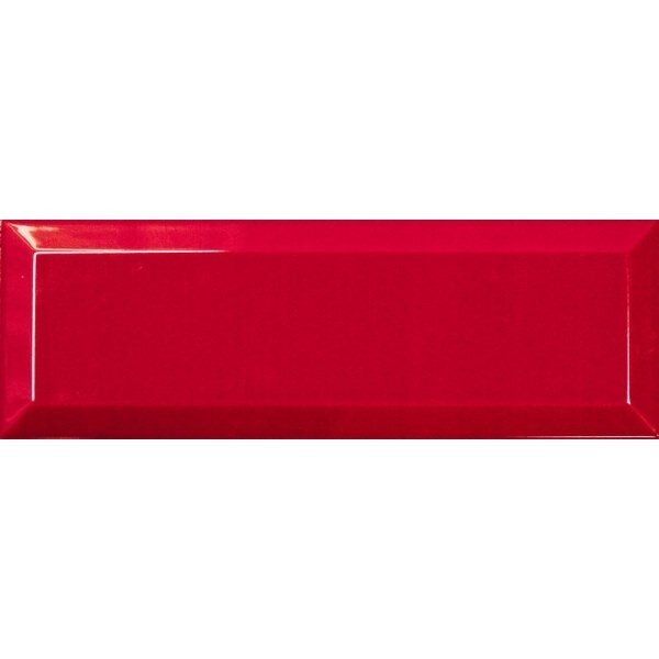 Плитка 10x30 Bisel Brillo Rojo з колекції Bisel Brillo Monopole