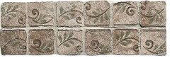 Бордюр (32.7x10) B6005- Fasciaebsuretebruno - Azteca-Maya