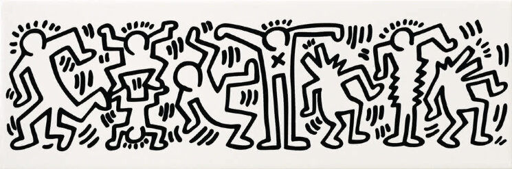 Декор (20x60) GFKHD612L - Game Of Fifteen: Keith Haring з колекції Game Of Fifteen: Keith Haring Ascot