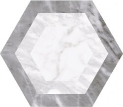 Декор (17.5x20) 23771 Bardiglio hexagon geo Eq-10D - Bardiglio