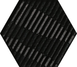 Плитка (11x12.6) 760017 Matiere Hexa-Stile Carton Black - Matiere