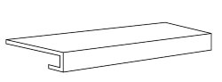 Сходинка (30.8x61.5) DHOGA GRADINO COSTA RETTA MARRONE x4 - Dhoga