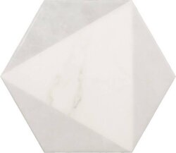 Плитка (17.5x20) 23102 Carrara hexagon peak Eq-10D - Carrara