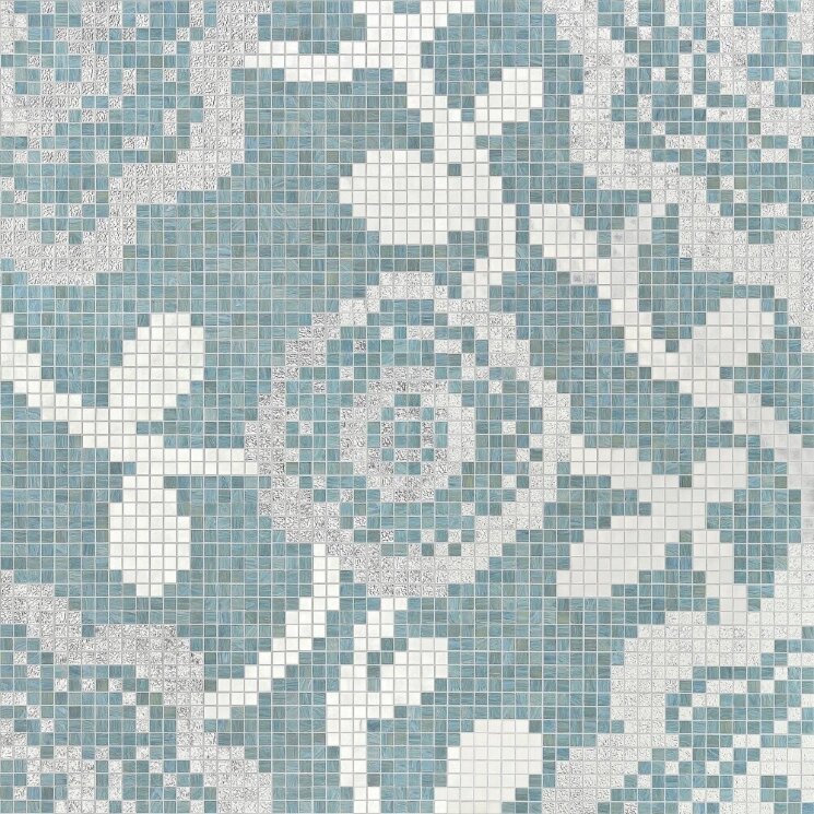 Мозаїка (129.4x129.4) Flower Carpet Grey - Decori 20 з колекції Decori 20 Bisazza