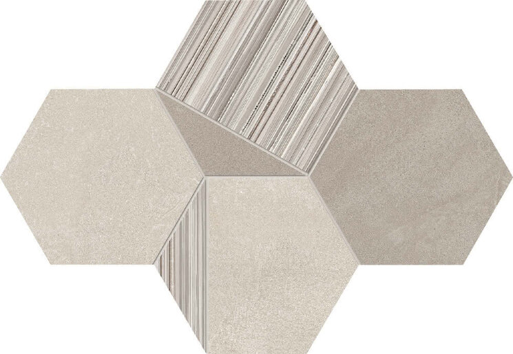 Мозаїка (25.5x29.4) R30KF03 Dec. Esa. Bianco-Sabbl - +3 Cemento з колекції +3 Cemento Viva