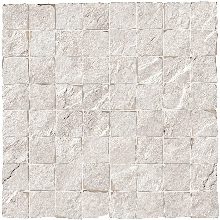 Мозаїка (30x30) QMBU quarzite bianca mosaico burattato - Stonework з колекції Stonework Supergres