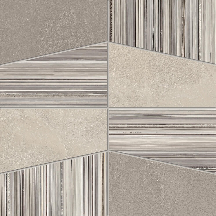 Мозаїка (30x30) H30KF03 Dec. Tetra Bianco-Sabbial - +3 Cemento з колекції +3 Cemento Viva