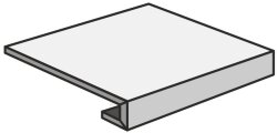 Сходинка (60x60) 113WH Gradino Frontale White - Tessuti