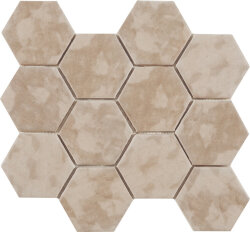 Мозаїка (23.2x26.4) Malla Panal Hexagon Beige 23,2 x 26,4 - Panal Hexagon