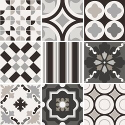 Декор (20x20) CSAPBWMX20 Patchwork B&WMix - Patchwork Black&White