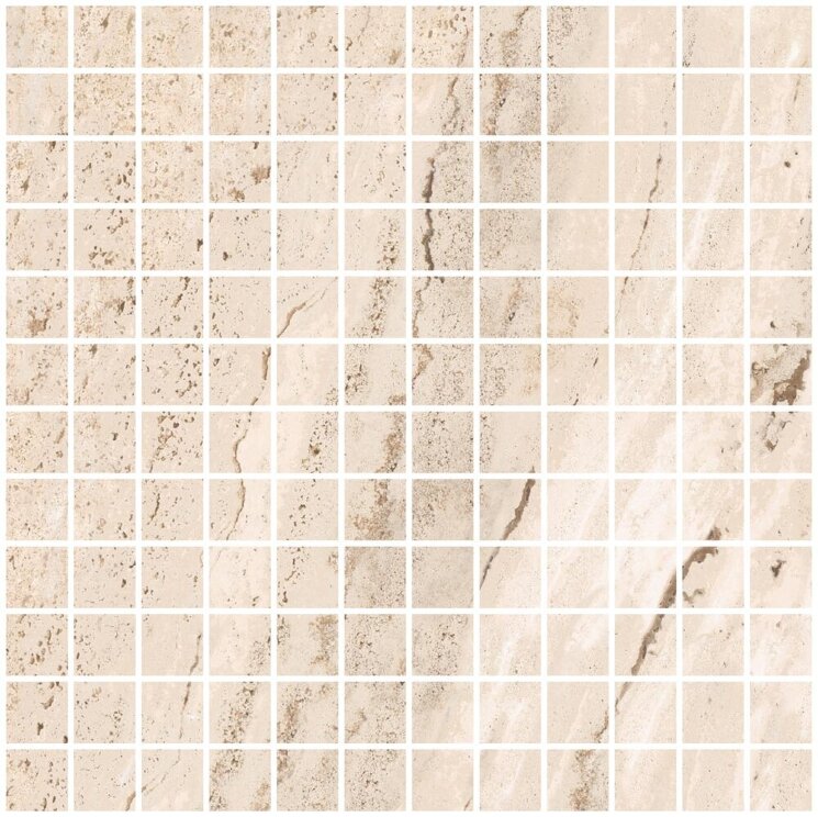 Мозаїка (30x30) N3D8 Travert Beige Mos. Lap. 2,5*2,5 - Travert з колекції Travert Astor
