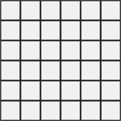 Мозаїка (30x30) BRYCE MOSAICO MONOCOLORE WHITE (36 TESSERE 5x5) - Bryce