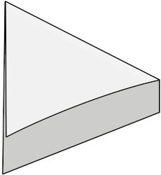 L-елемент (1.57x1.53) mezza tesera (argento) - Rhumbus
