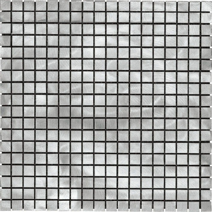 Мозаїка (30x30) 801001 Mosaico 1,5X1,5Alluminio Graffiato - Alluminio з колекції Alluminio Arezia