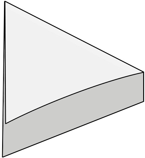 L-елемент (1.57x1.53) mezza tesera (bianco lucido) - Rhumbus з колекції Rhumbus Petracers