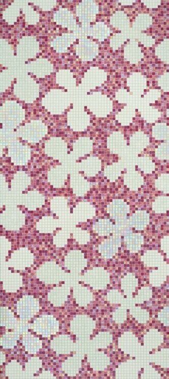 Мозаїка (290.5x129.1) Glass Flowers New Pink - Decori 20 з колекції Decori 20 Bisazza