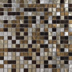 Мозаїка (30x30) 801018 Mosaico 1,5X1,5Alluminio Mix Moka(Argento/Titanio/Moka/Bronzo) - Alluminio