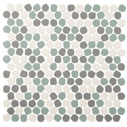 Мозаїка (30.5x30.5) BONBONMIXD WHITE/ARDESIA/AQUAMARINE - Bonbon