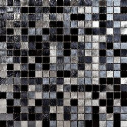 Мозаїка (30x30) 801019 Mosaico 1,5X1,5Mix Nero(Argento/Azzurro/Blu Navy/Nero) - Alluminio