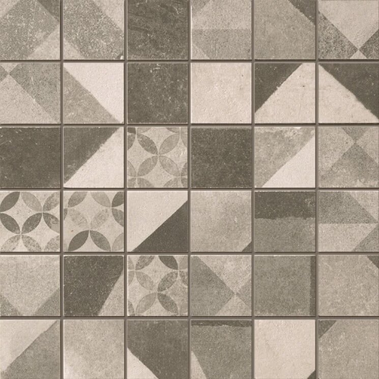 Мозаїка (30x30) fK4G Terra Deco Grey Macromosaico - Terra з колекції Terra FAP