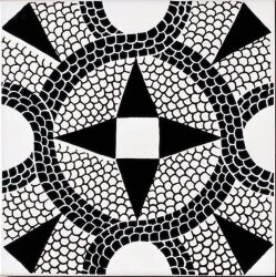 Декор (20x20) Romano Nero IClassici - Ceramica Artistica Vietrese