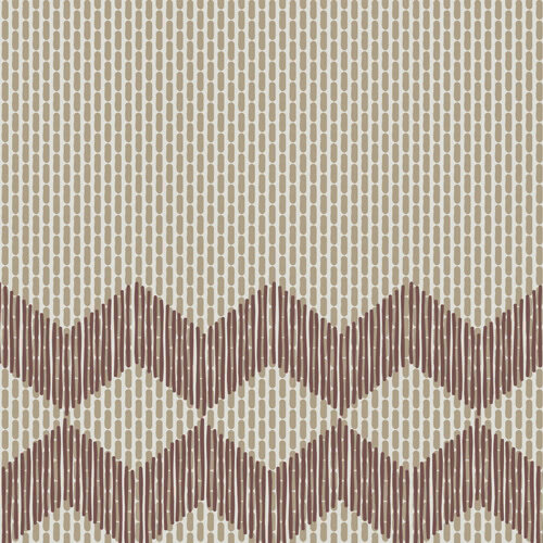 Декор (20.5x20.5) RETA57 zigzag half brown - Tape з колекції Tape Mutina