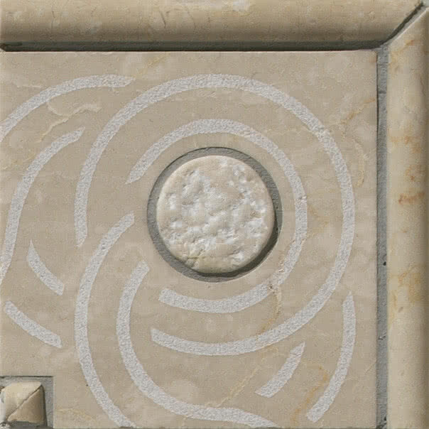 Декор (10x10) 045Cc05 P. D. Sole Ang. Torcigl. Bianco - Pietre Del Sole з колекції Pietre Del Sole Elios
