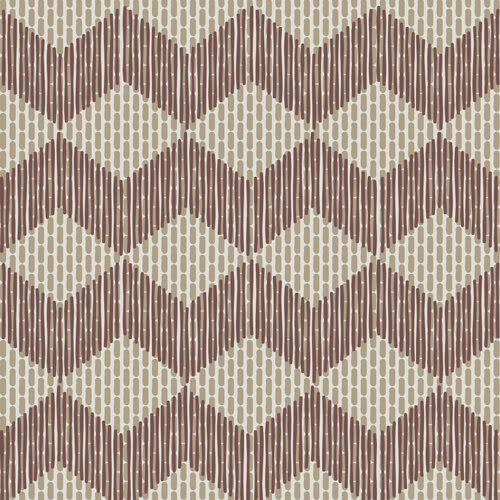 Декор (20.5x20.5) RETA58 zigzag brown - Tape з колекції Tape Mutina