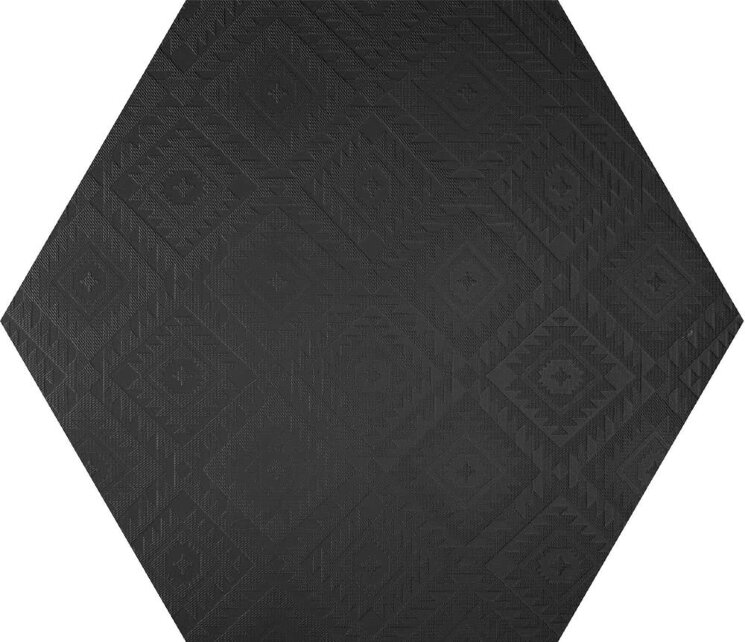 Плитка (22.5x19.5) 4100332 Esagona Navajo Black - Clay41 з колекції Clay41 41ZERO42