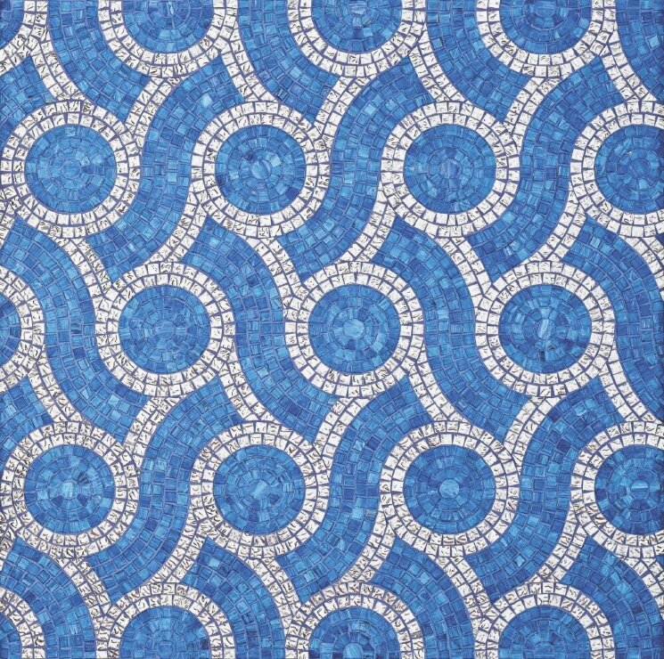 Мозаїка (20.5x23) Plait Blue - Decori in Tecnica Artistica з колекції Decori in Tecnica Artistica Bisazza