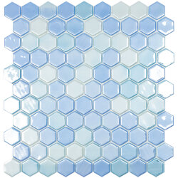 Мозаїка 31,5x31,5 Lux Light Blue Hex 403H