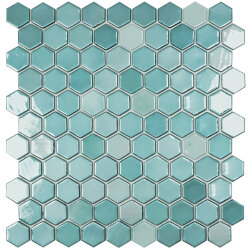 Мозаїка 31,5x31,5 Lux Turquoise Hex 6001H