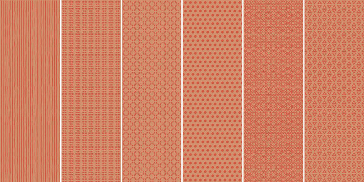 Плитка (10x30) Vibration Orange (6 patterns) - Vibration з колекції Vibration Unica